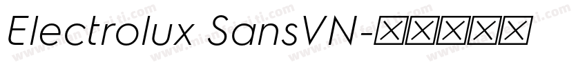 Electrolux SansVN字体转换